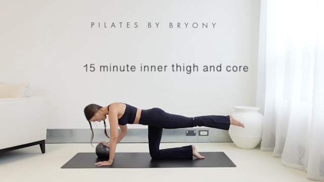 15 minute inner thigh and core with ball