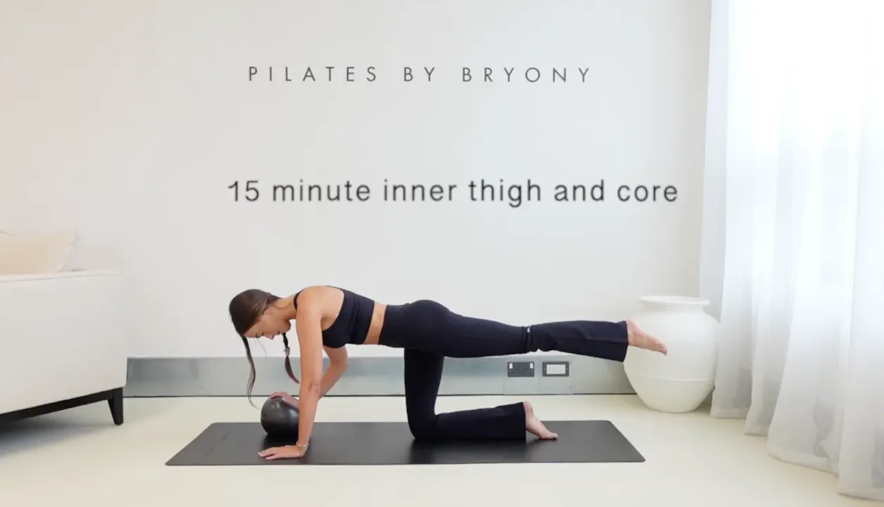 15 minute inner thigh and core with ball - Pilates By Bryony