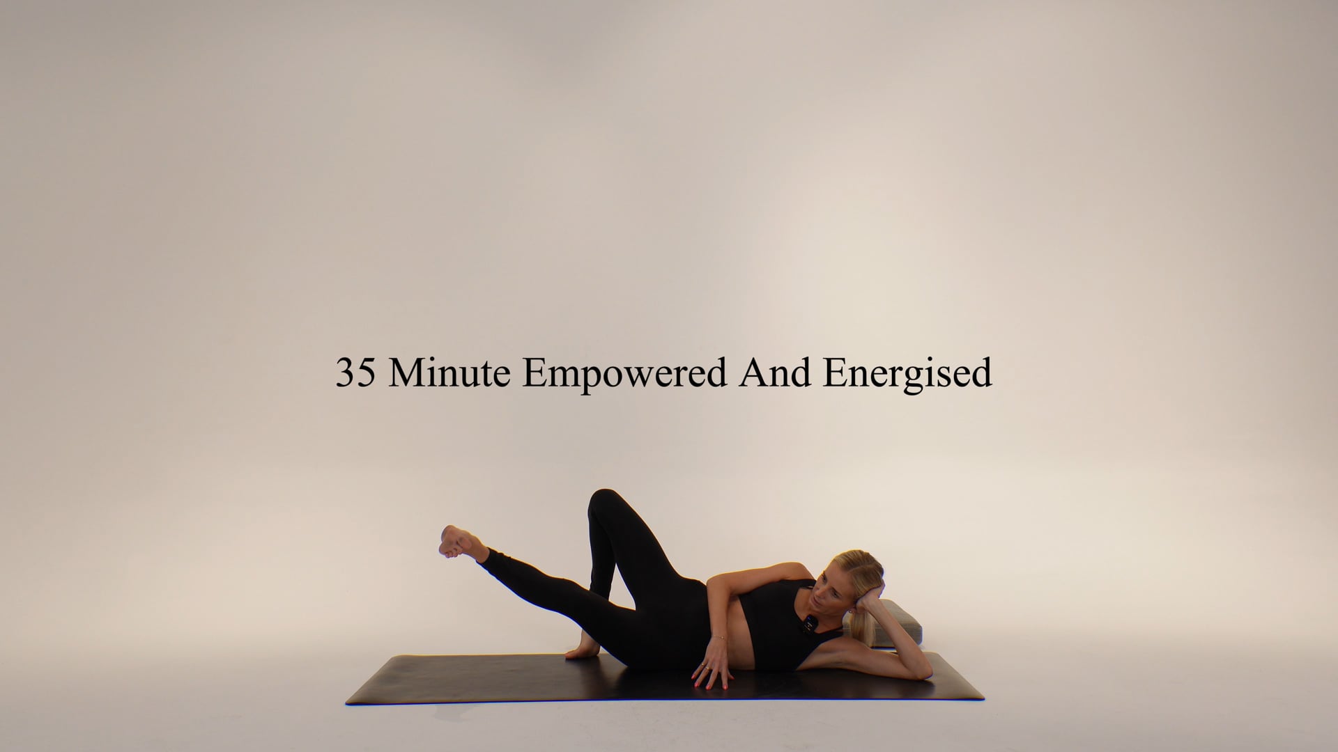 35 minute empowered and energised using bolster