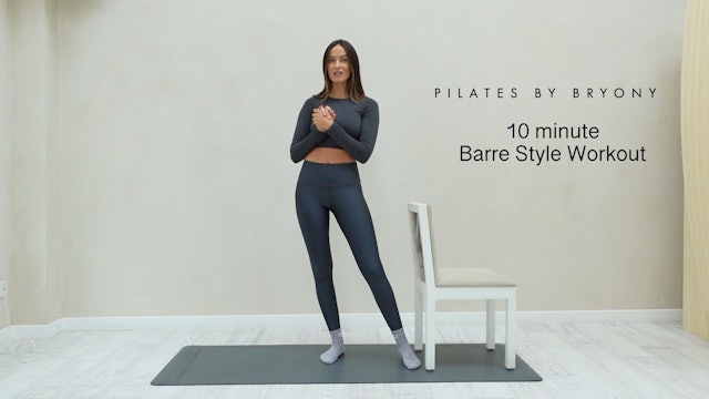 10 minute barre style