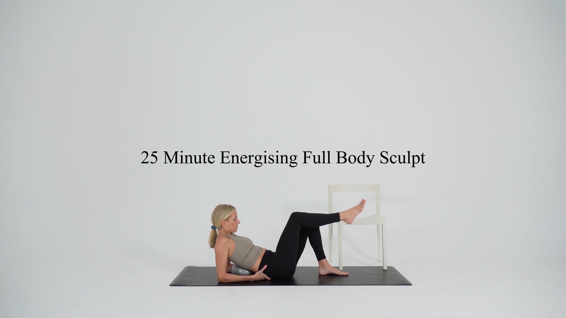 25 minute energising full body sculpt using a chair
