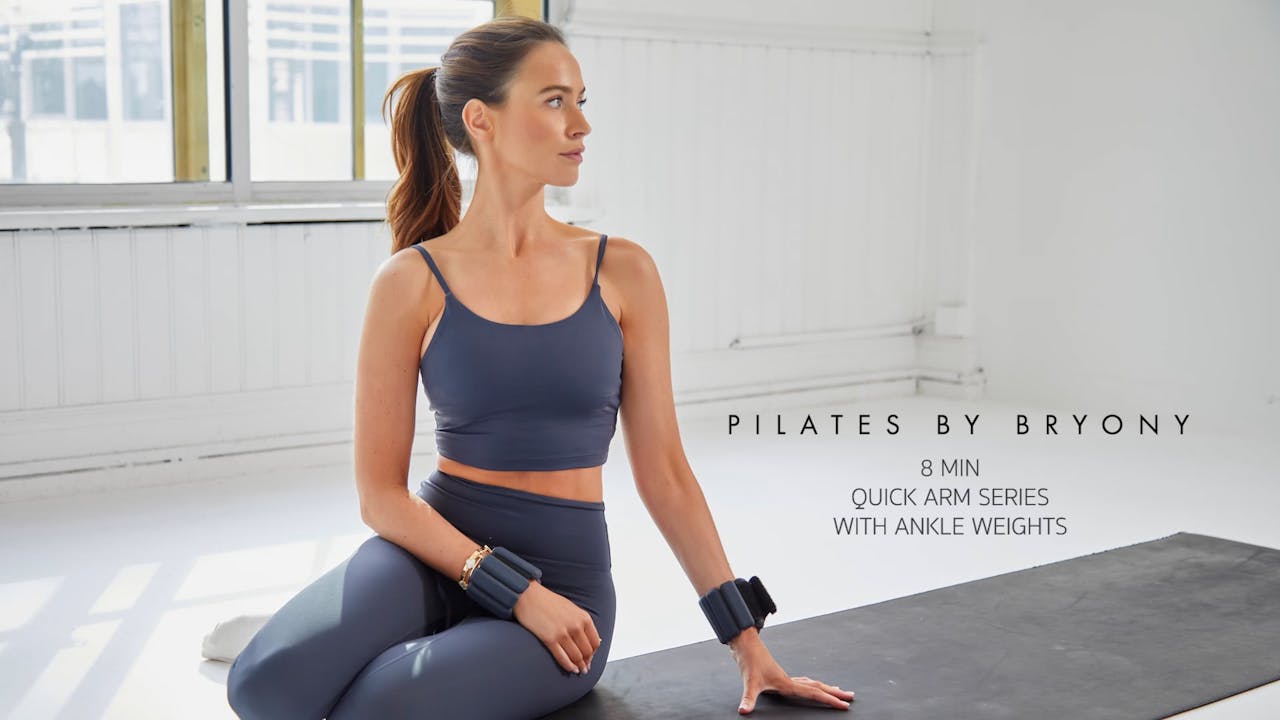 8 minute arm series using ankle weights Reset Week 2 Pilates By