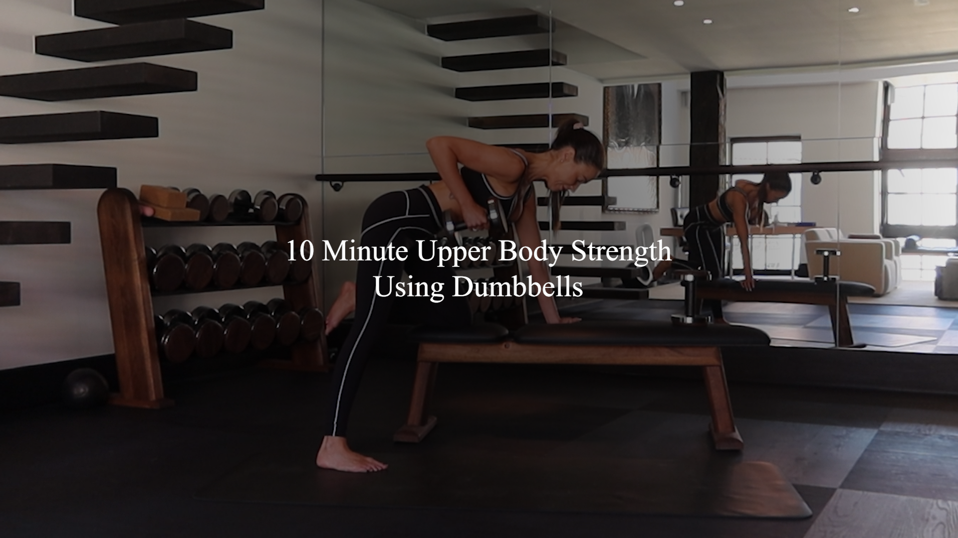 10 minute upper body strength with dumbbells