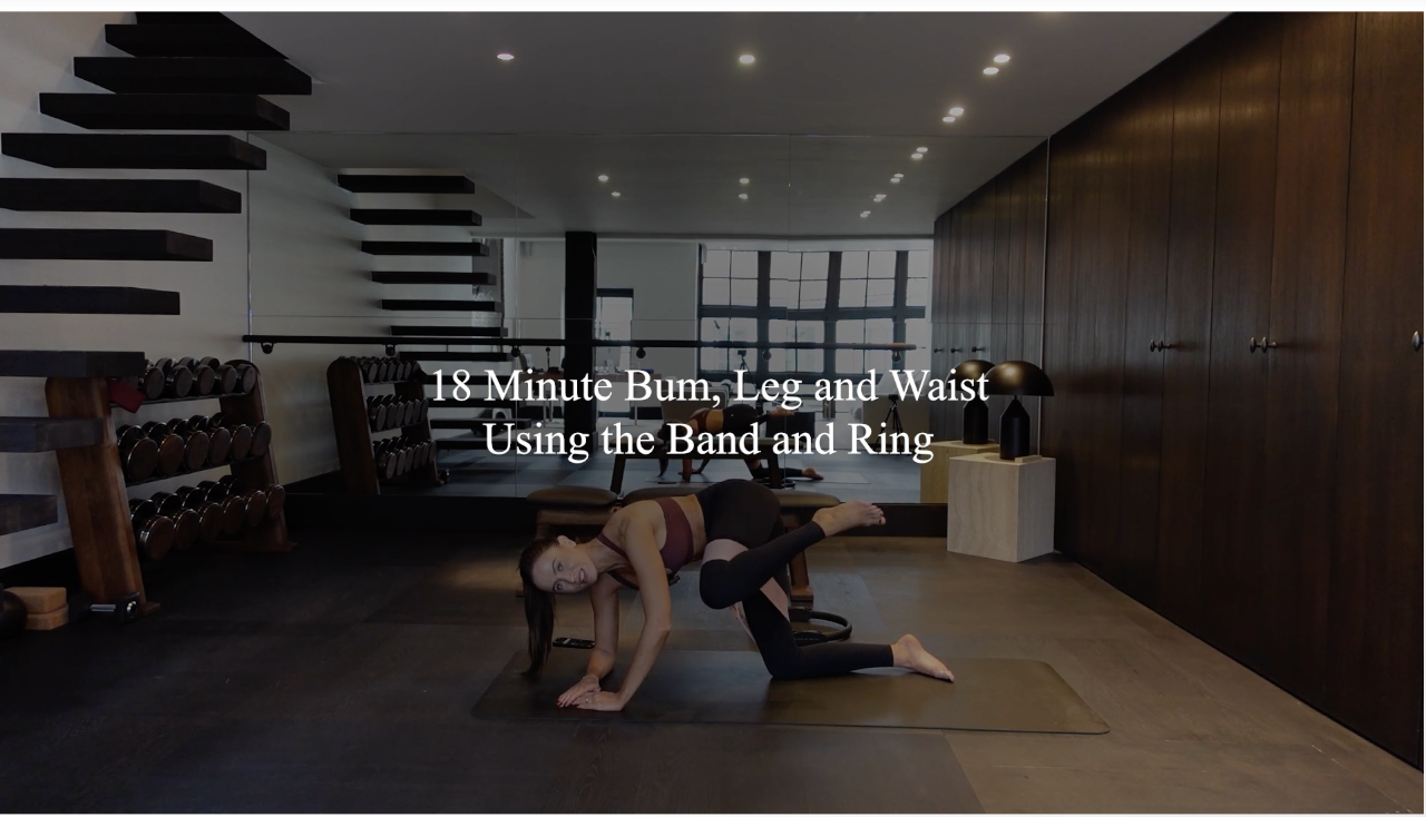 18 minute bum, leg, waist using the band and ring