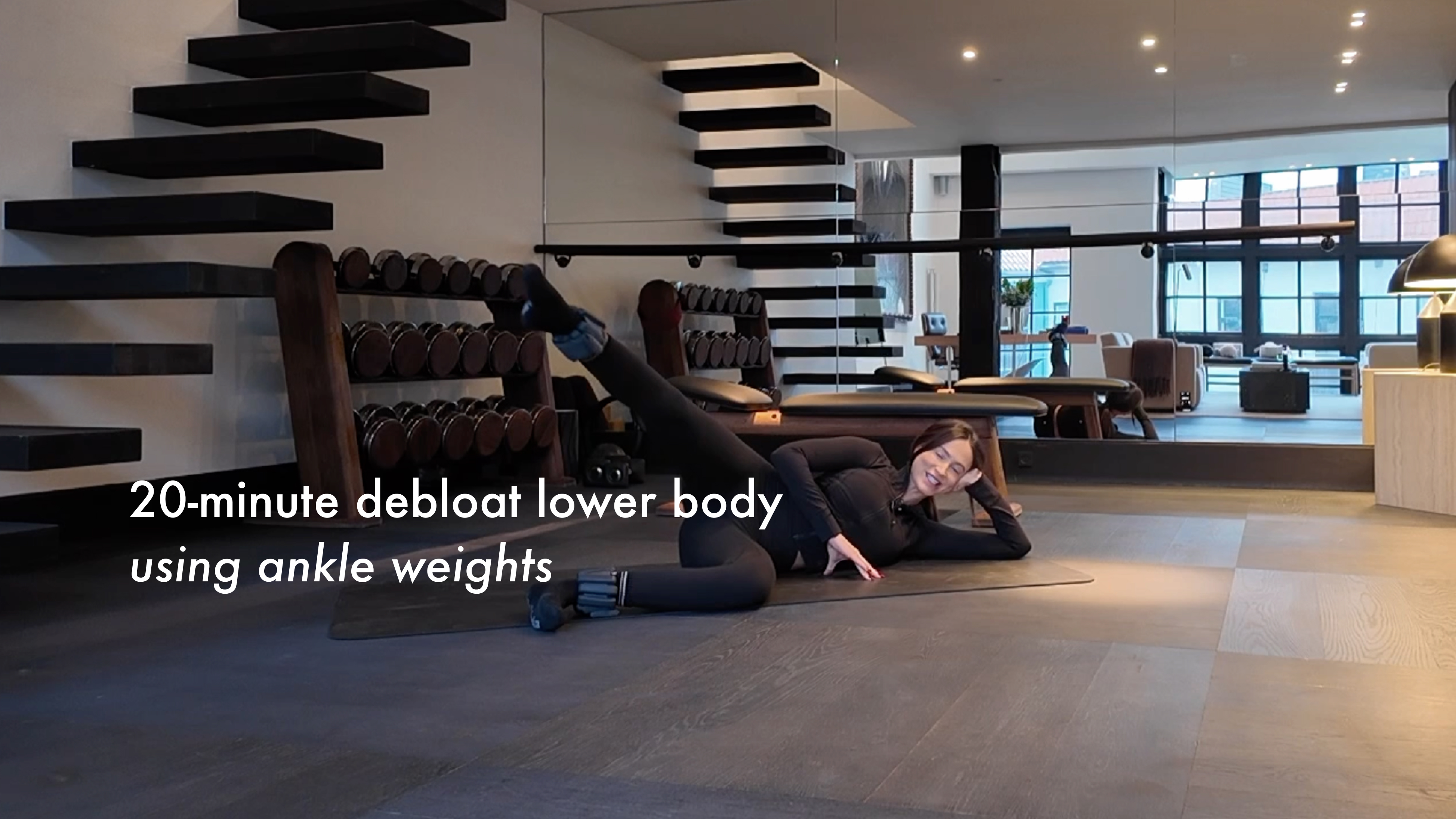 NEW: 20-minute debloat lower body using ankle weights