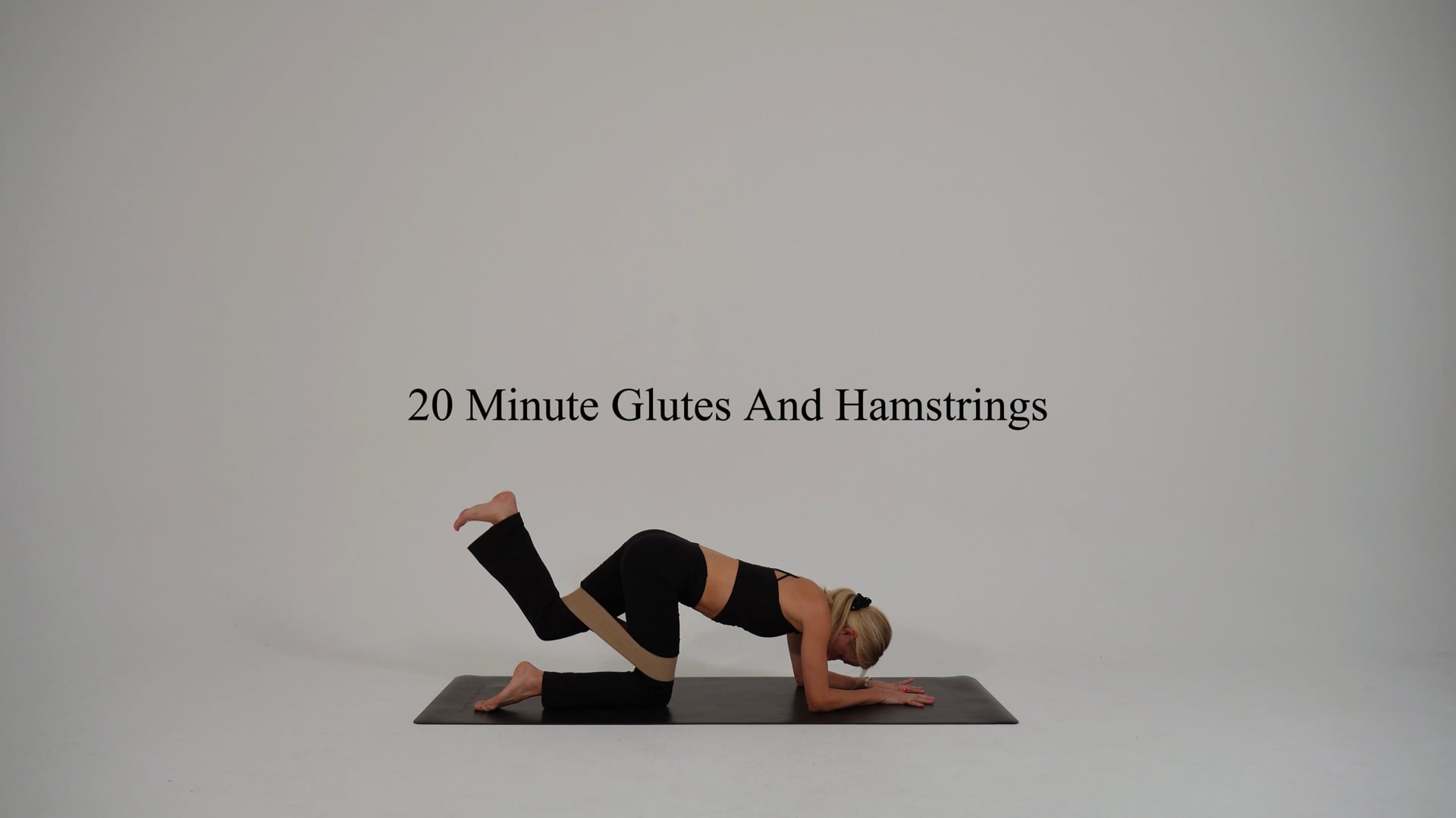 20 minute glutes and hamstrings using band