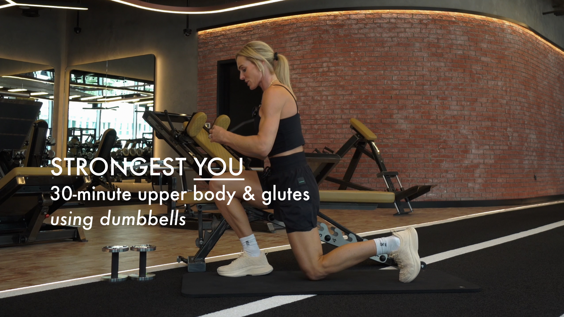 NEW: WEEK 1// 30-minute upper body & glutes using dumbbells