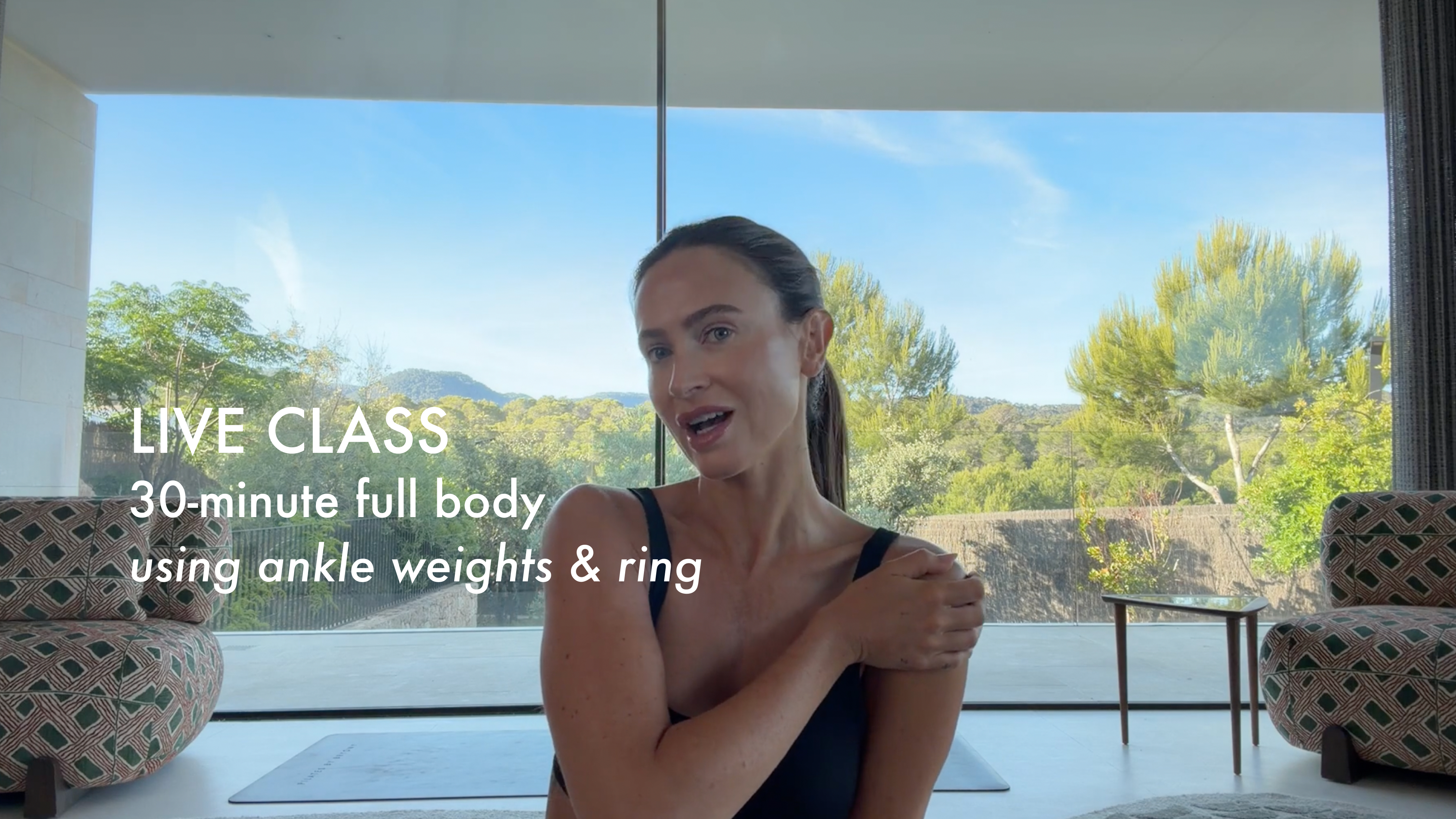 LIVE NEW: 30-minute full body using ankle weights & ring