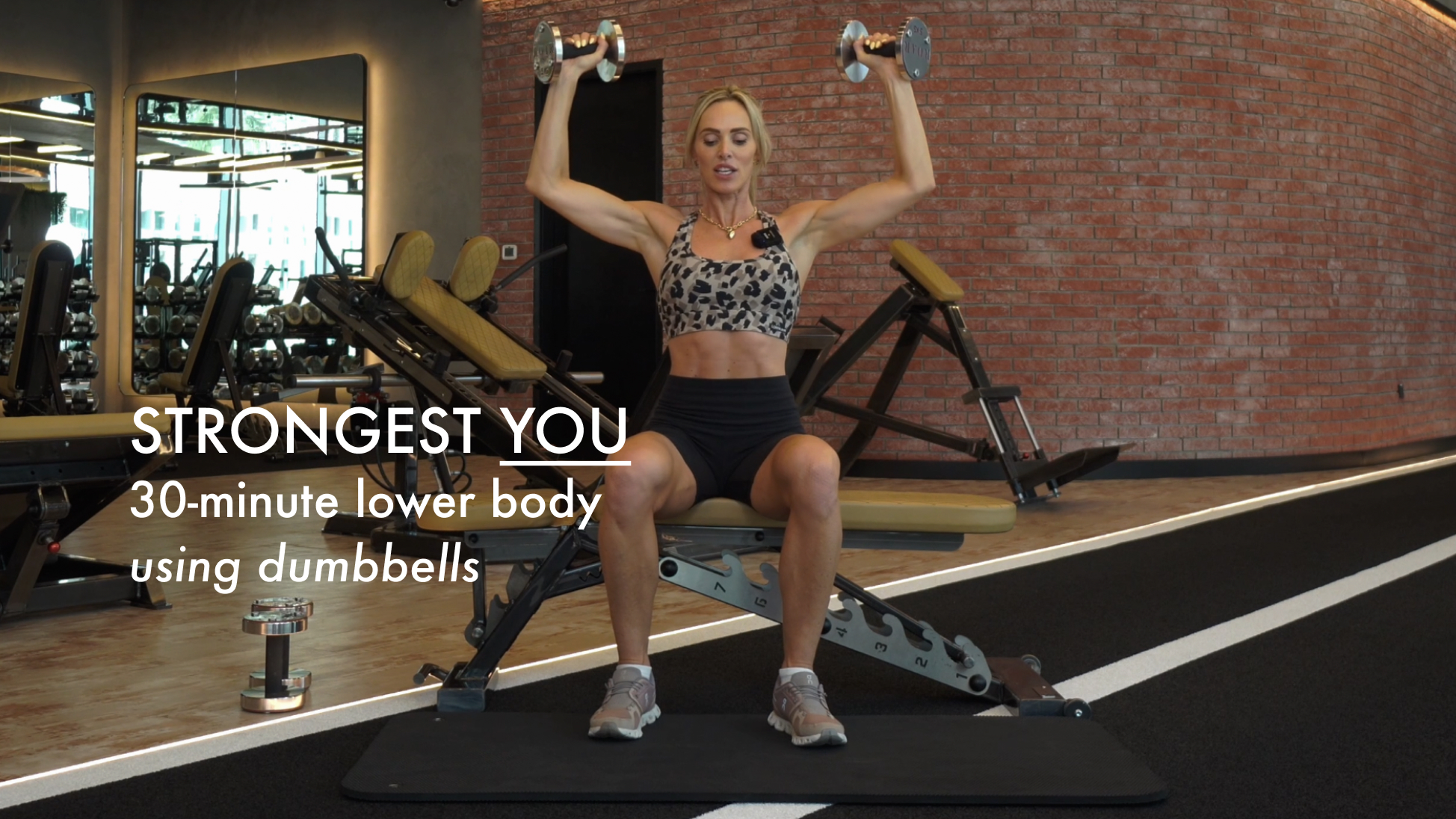 NEW: WEEK 1// 30-minute lower body using dumbbells