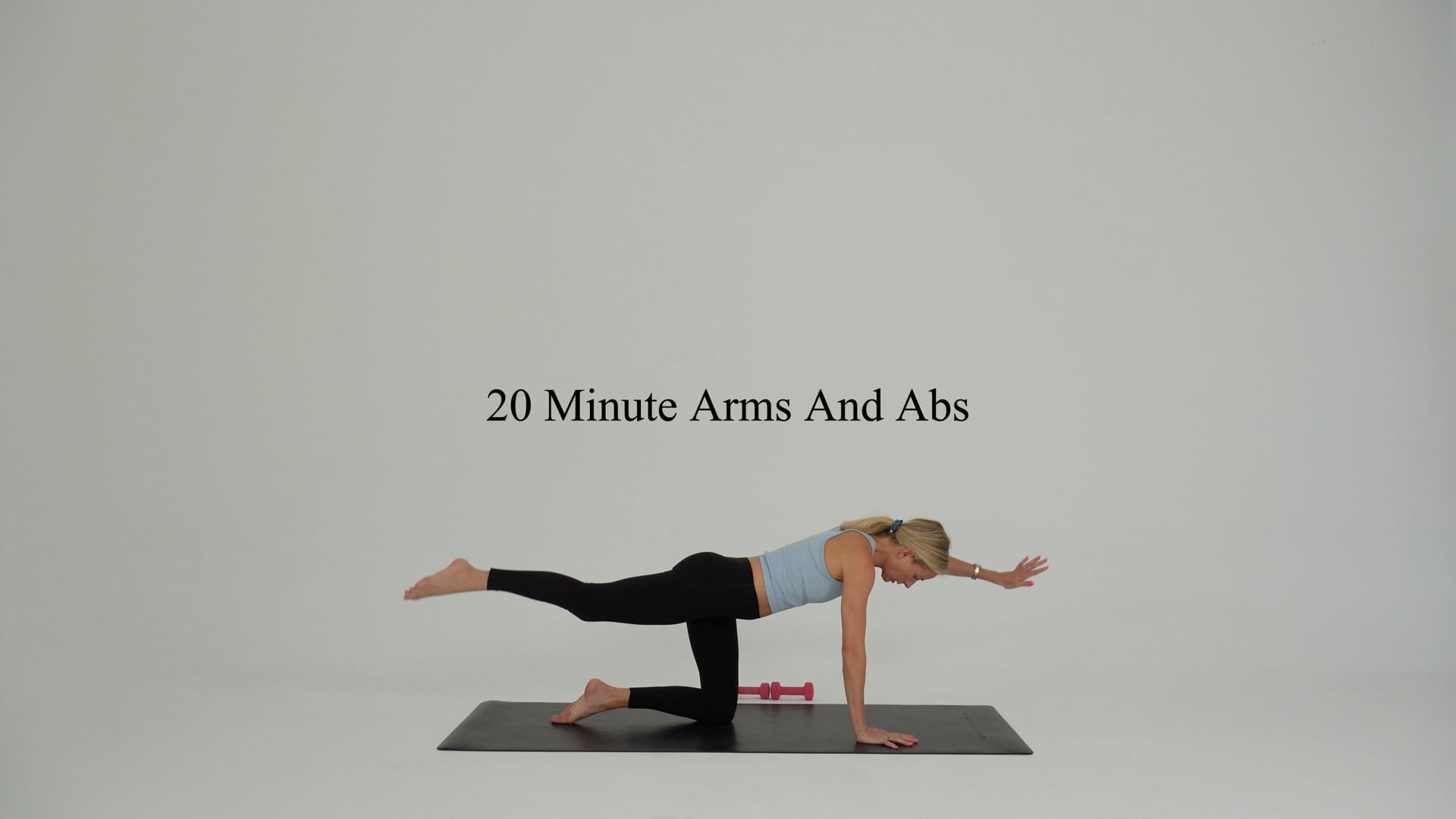 20 minute arms and abs using handweights