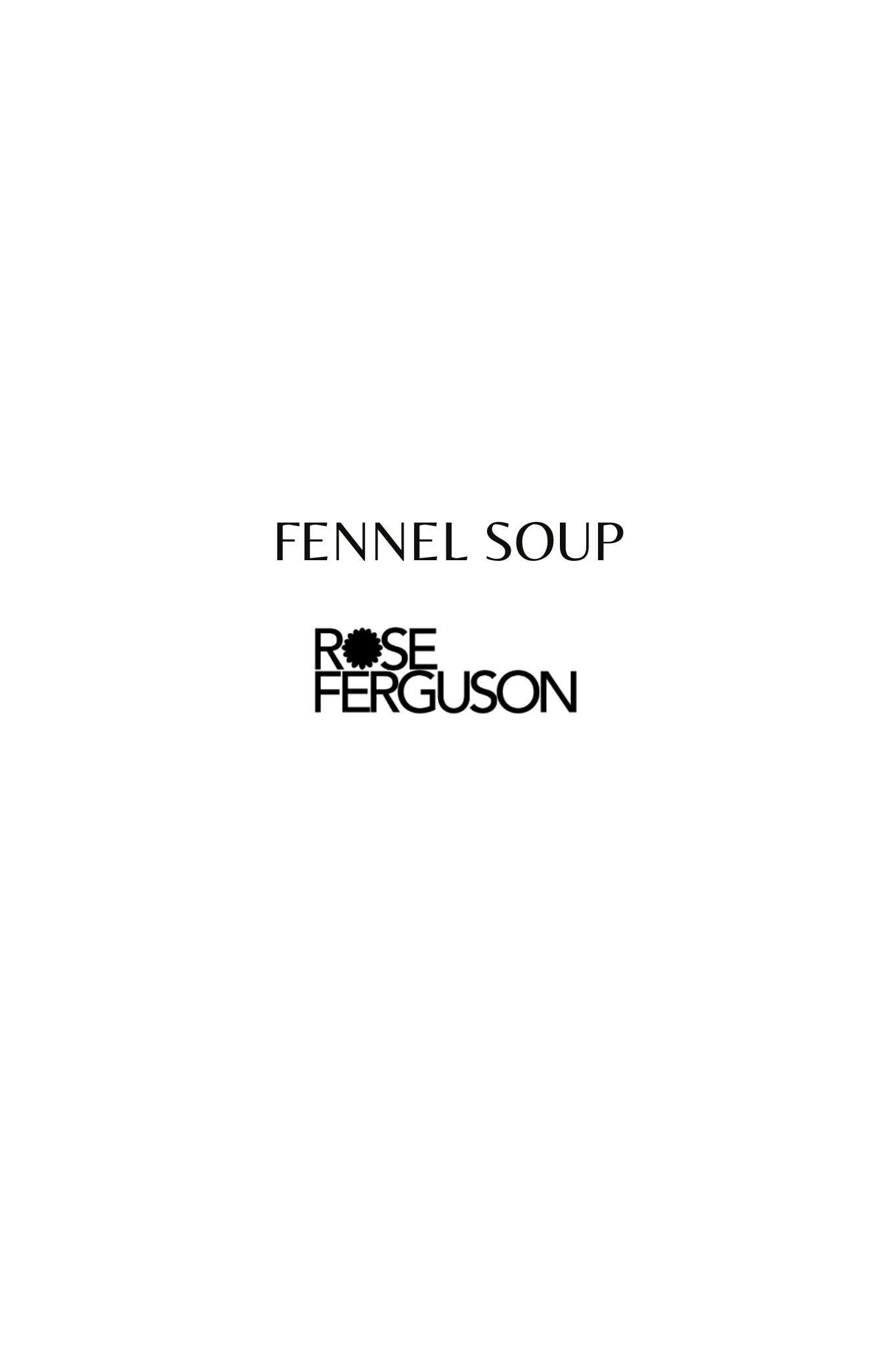 Fennel Soup