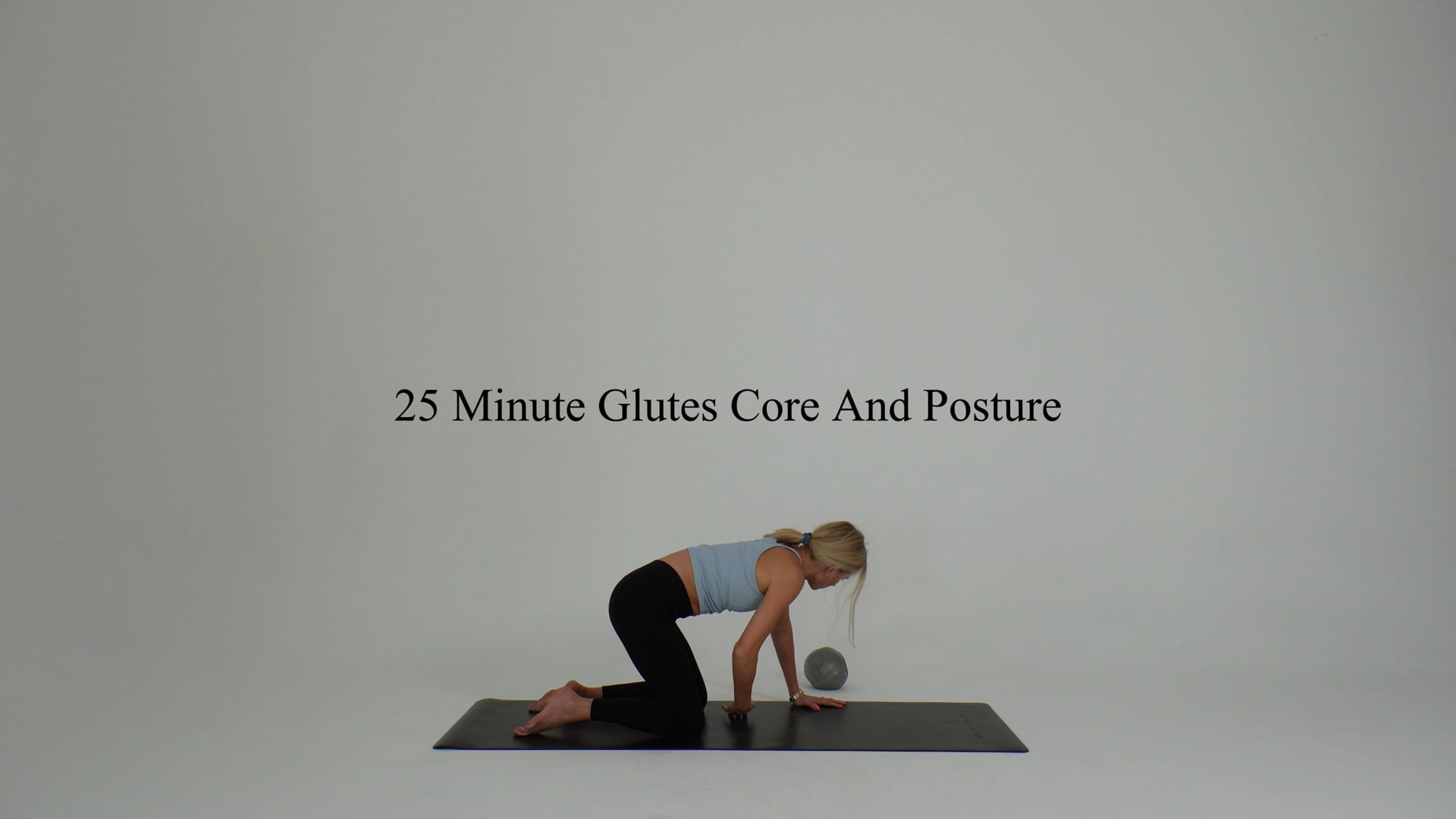 25 minute glutes core and posture using a ball