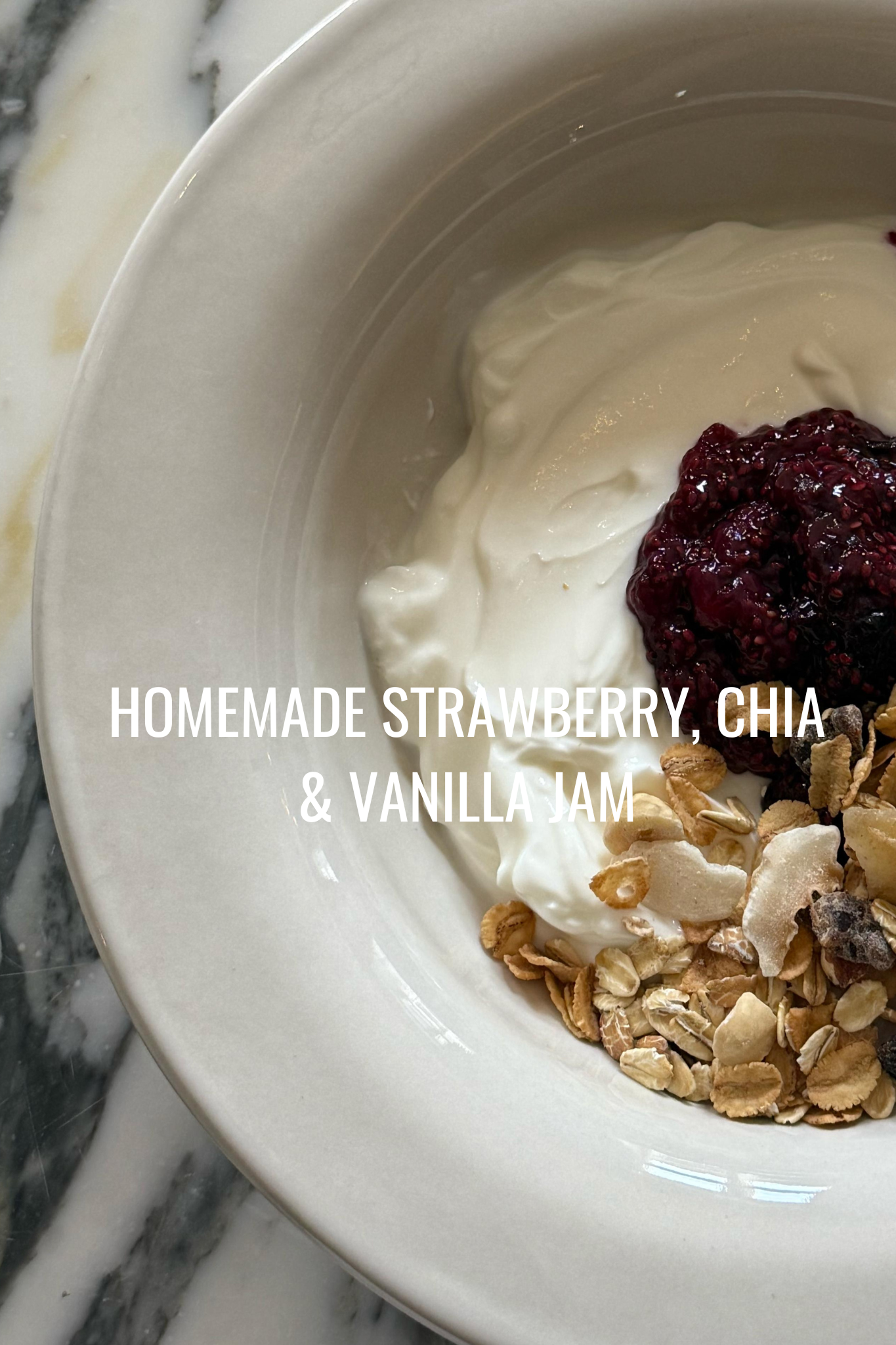 NEW: Homemade strawberry, chia & vanilla jam