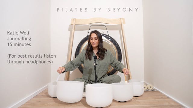 A sound bath for journalling