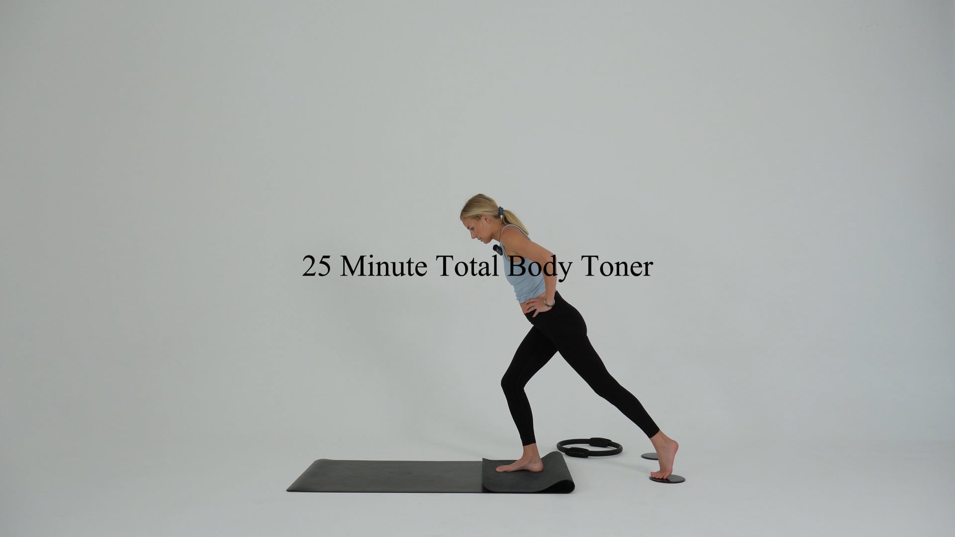 25 minute total body toner using sliders and the ring