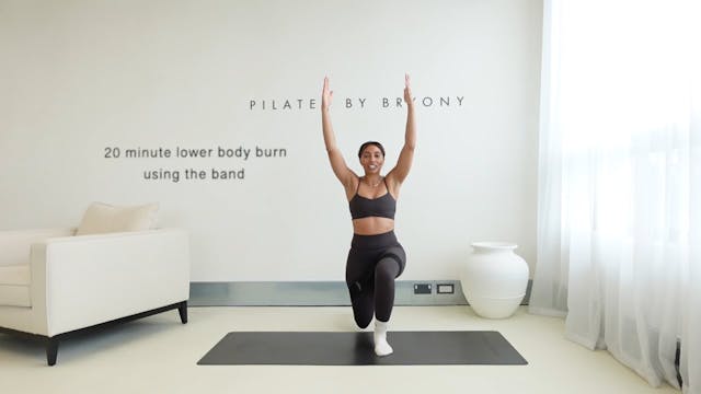 20 minute lower body burn using the band