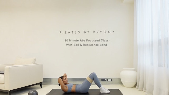 NEW: 30 Minute Abs Focused Class With Ball & Resistance Band