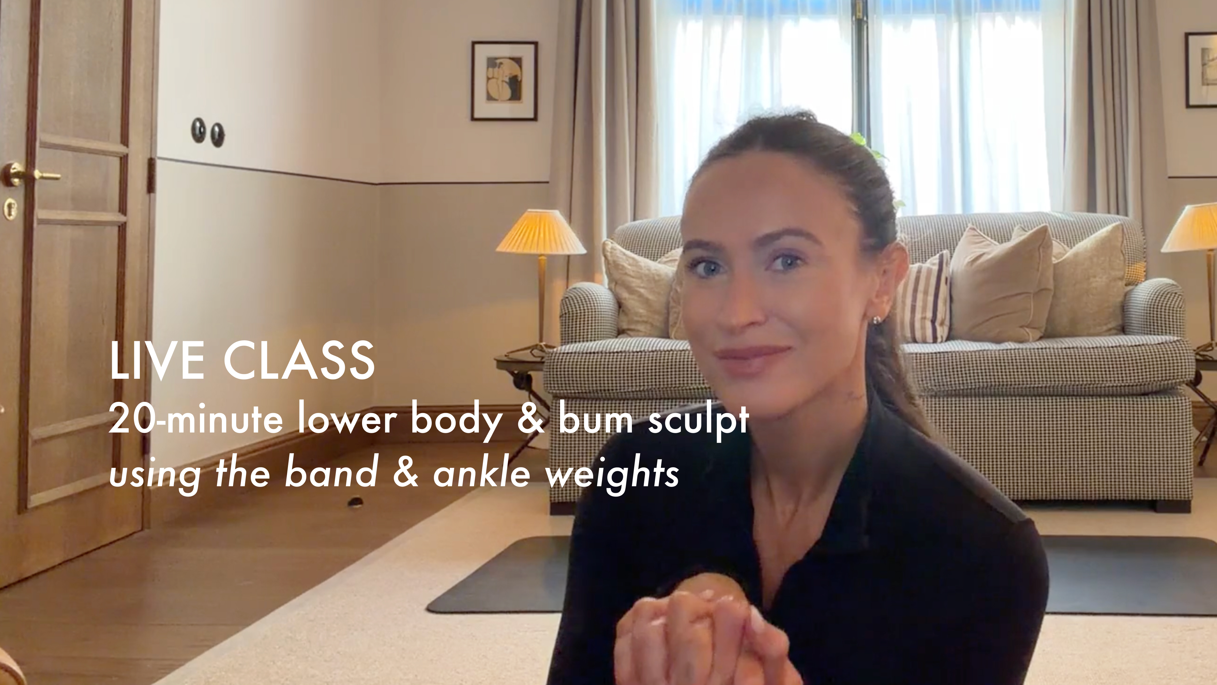 NEW LIVE: 20-minute lower body & bum sculpt using the band & ankle weights