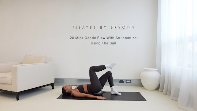 NEW: 20 minute gentle flow with an intention using the ball