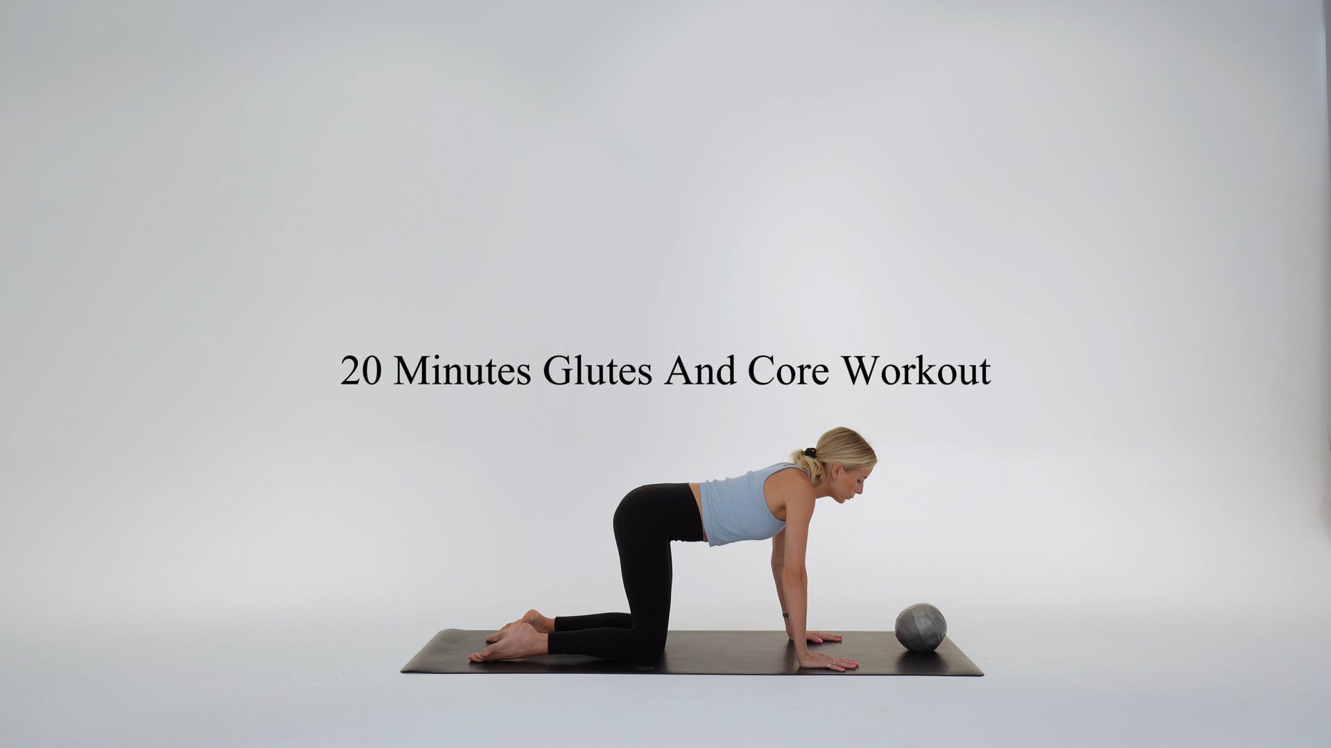 20 minutes glutes and core workout using a ball