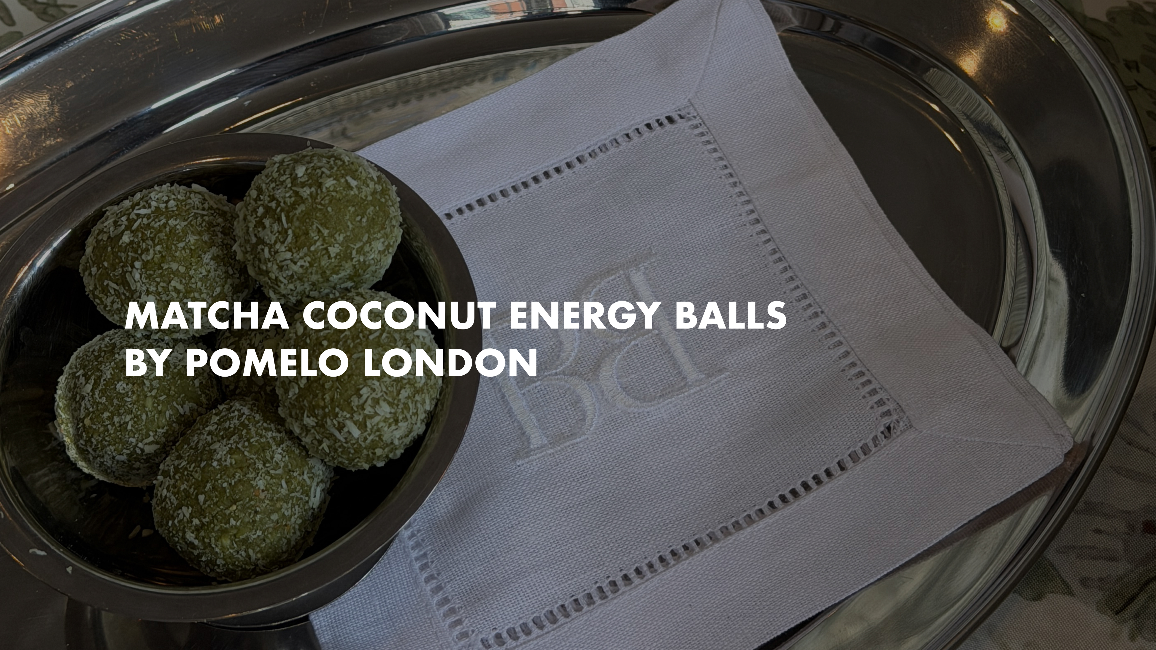 NEW: Matcha Coconut Energy Balls by Pomelo London