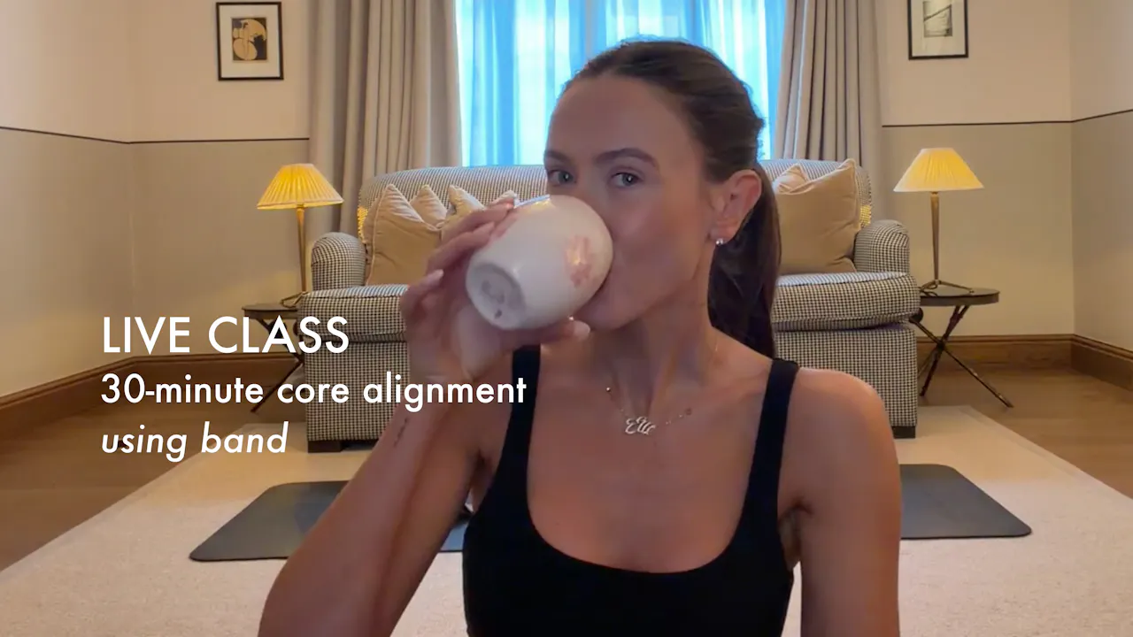NEW LIVE: 30-minute core alignment using band - Pilates By Bryony