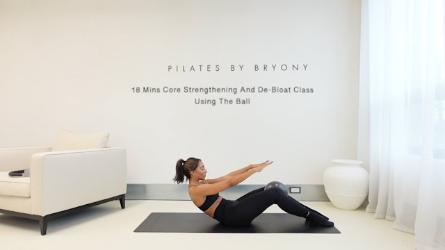 NEW: 18 minute core strengthening and de-bloat class using the ball