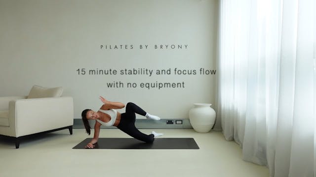 15 minute stability and focus flow wi...
