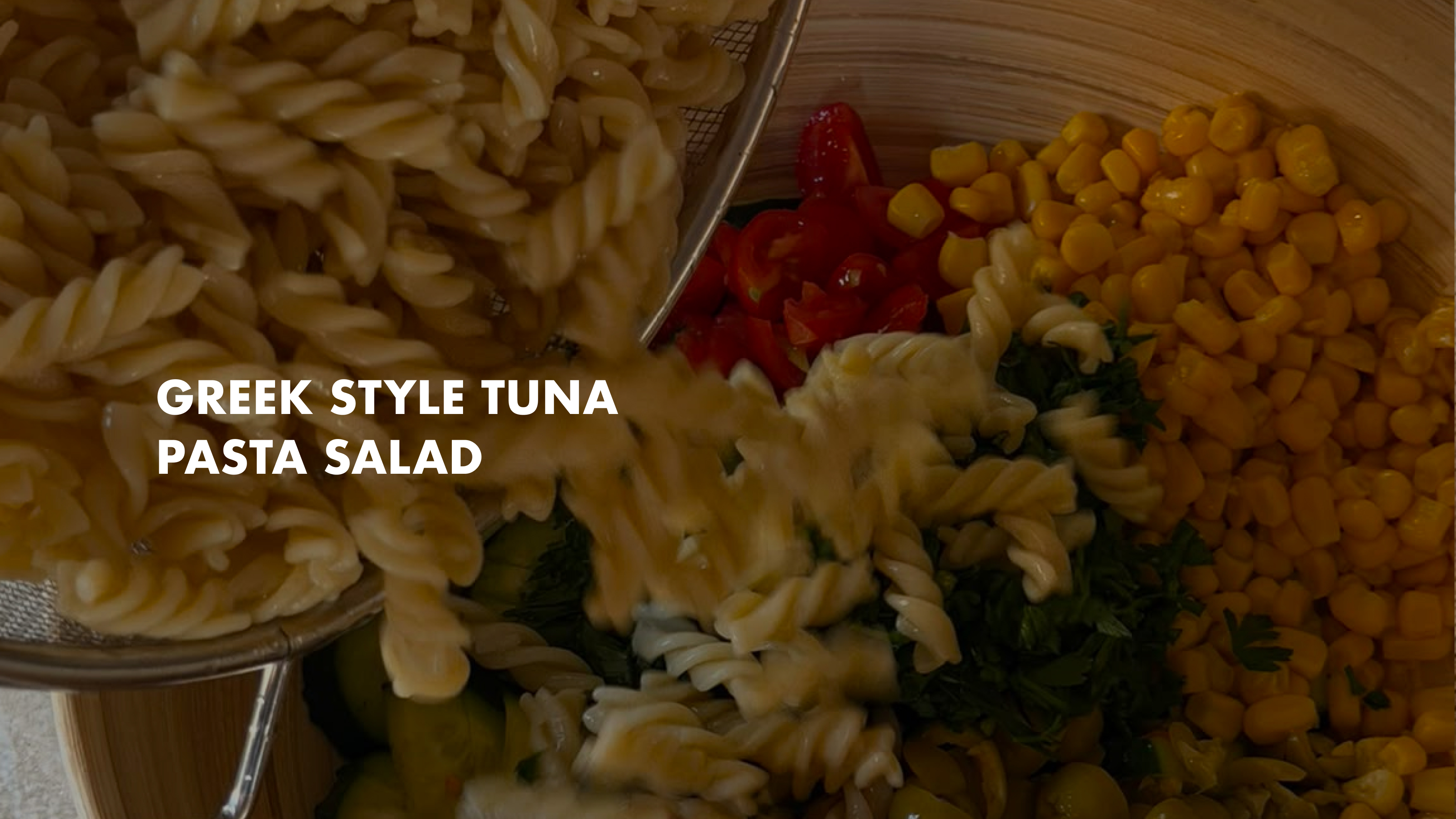 NEW: Greek Style Tuna Pasta Salad