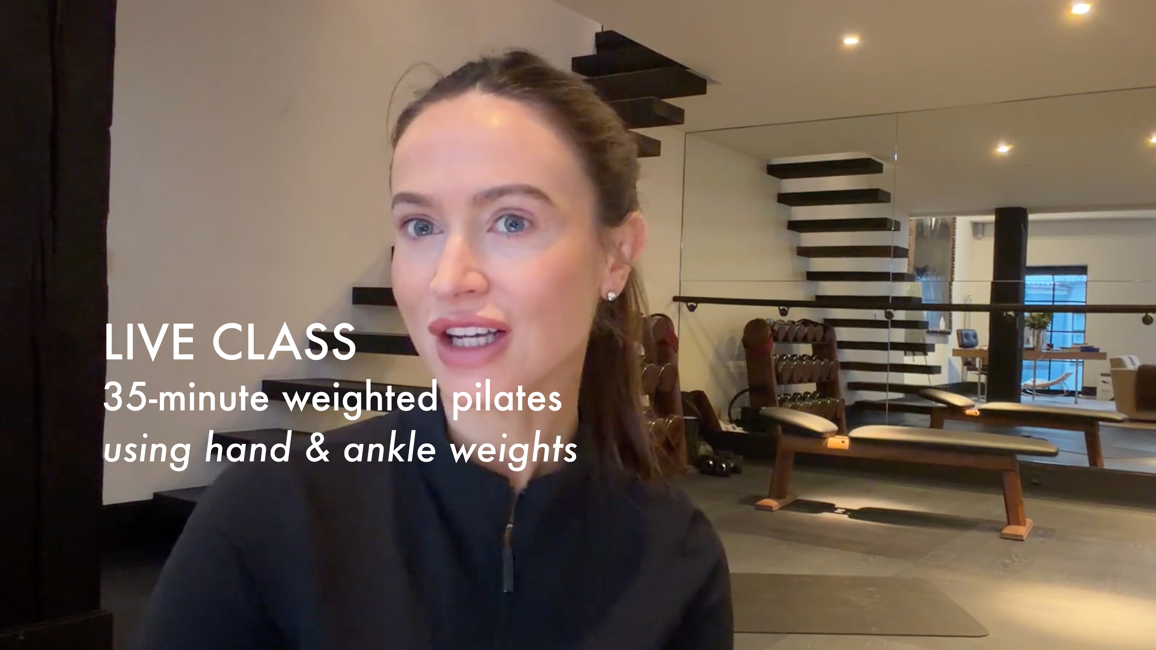 NEW LIVE: 35-minute weighted pilates using hand & ankle weights