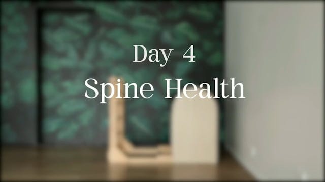 Day 4 - Spine Health