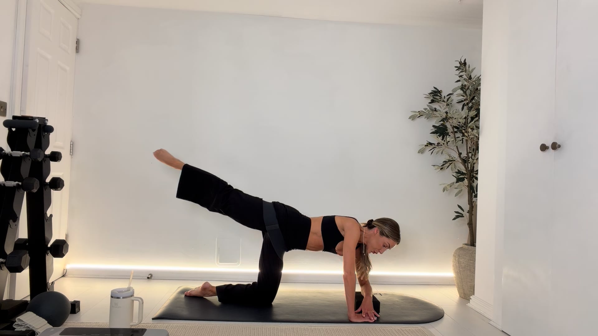 NEW 20 min Lower Body Sculpt with Block & Band