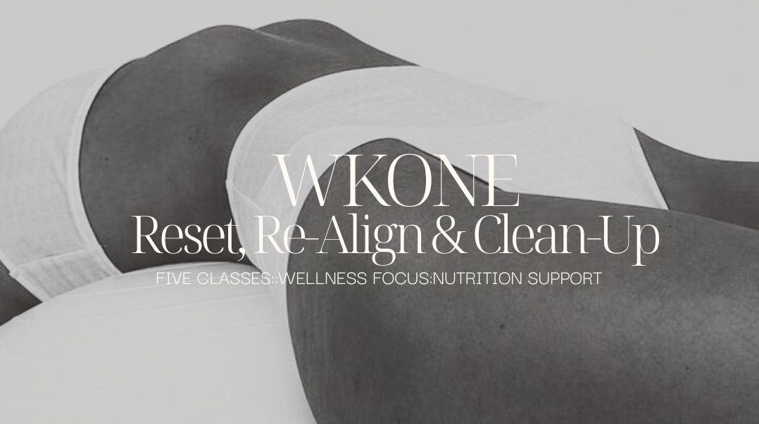  Schedule: Week 1: Reset, Re-Align & Clean-Up