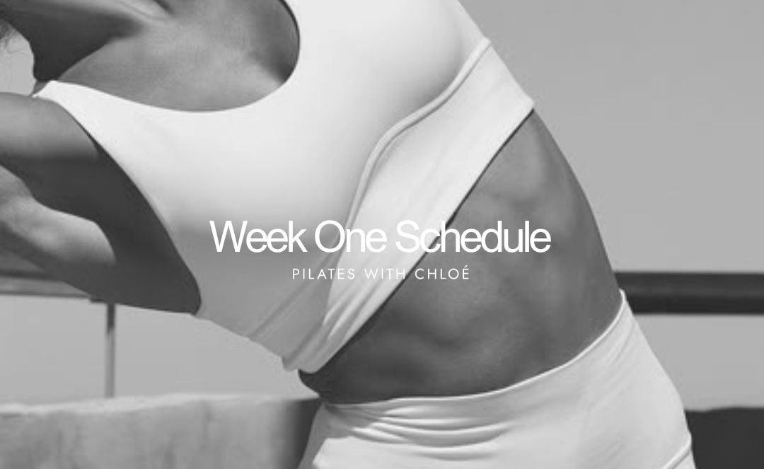 Week One Schedule : Intentions & Foundations
