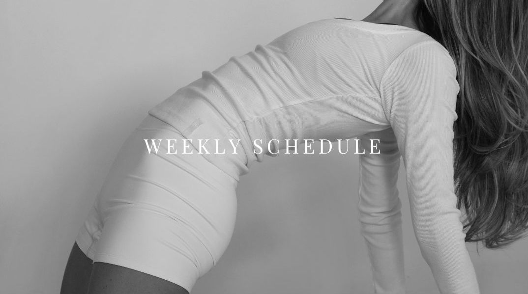 Weekly Schedule wc 6th July