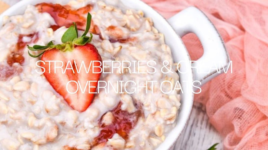 Strawberries & Cream Overnight Oats