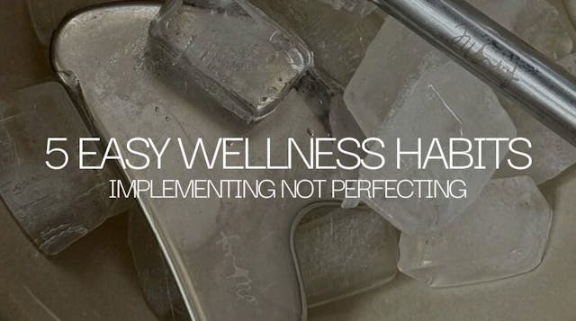 Chloe's 5 Easy Wellness Habits