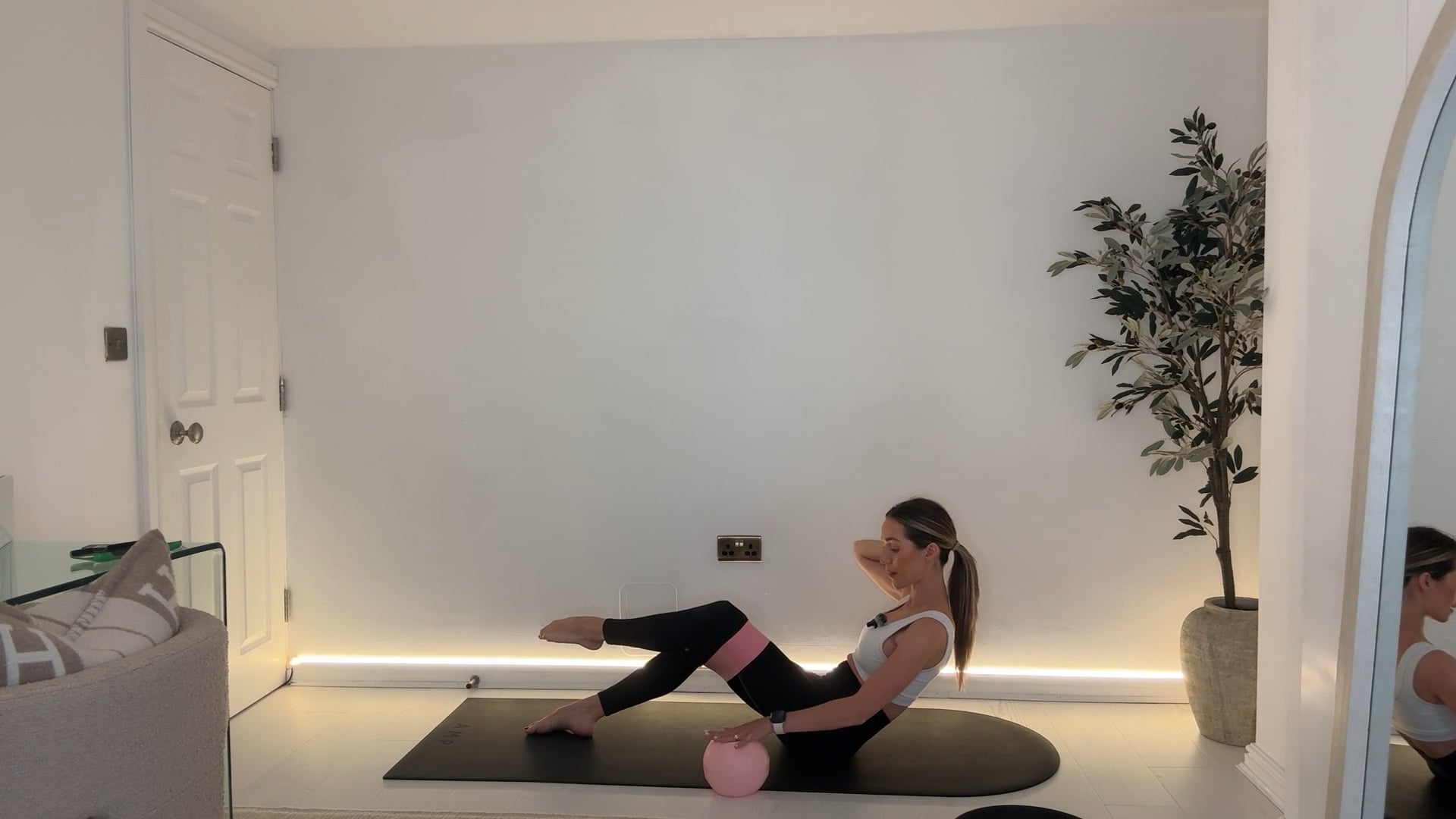 40 min Strength & Sculpt Class with Hand Weights, Ball, Ring & Band