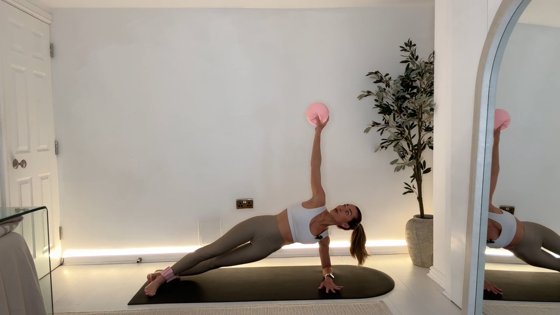 20 min Lengthen & Strengthen with Ball & Ankle Weights