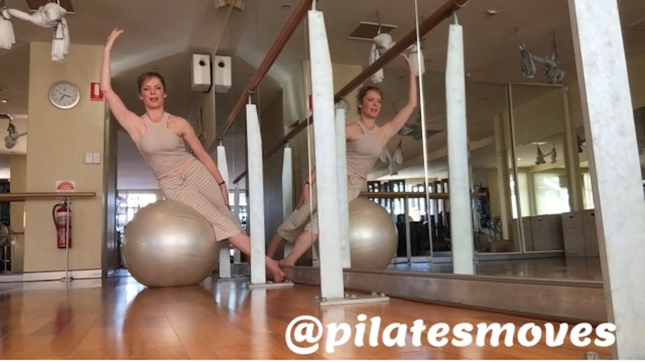 Pilates on the Ball with the Freeform Board xxi: Intermediate-Advanced Part 4 with Helen Tardent