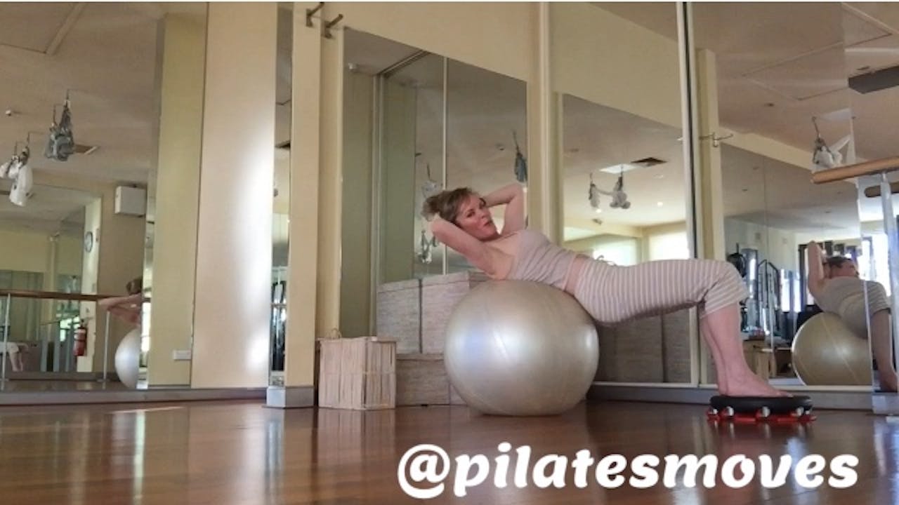 Pilates on the Ball with the Freeform Board xxi: Intermediate-Advanced Part 5 & Cool Downs with Helen Tardent