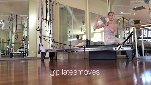 7.reformer.x.inter-adv.spine.ex.watermarked - Reformer x with the Magic  Circle & Foam Roller: Inter-Adv with Helen Tardent - Pilates Moves  Education