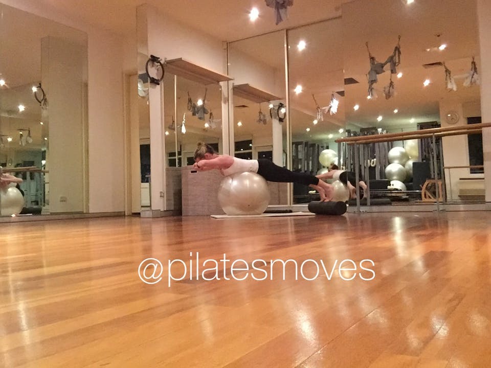 Pilates on the Ball xxxix with the Roller: Intermediate-Advanced Spine Extension Sequence with Helen Tardent