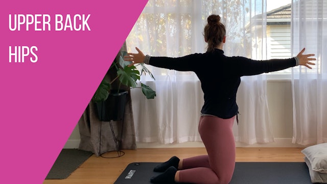 Upper backs and Hip Stretching by Phoebe Heyhoe