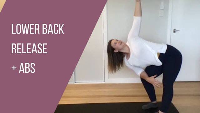Lower Back Release + Abs by Phoebe Heyhoe