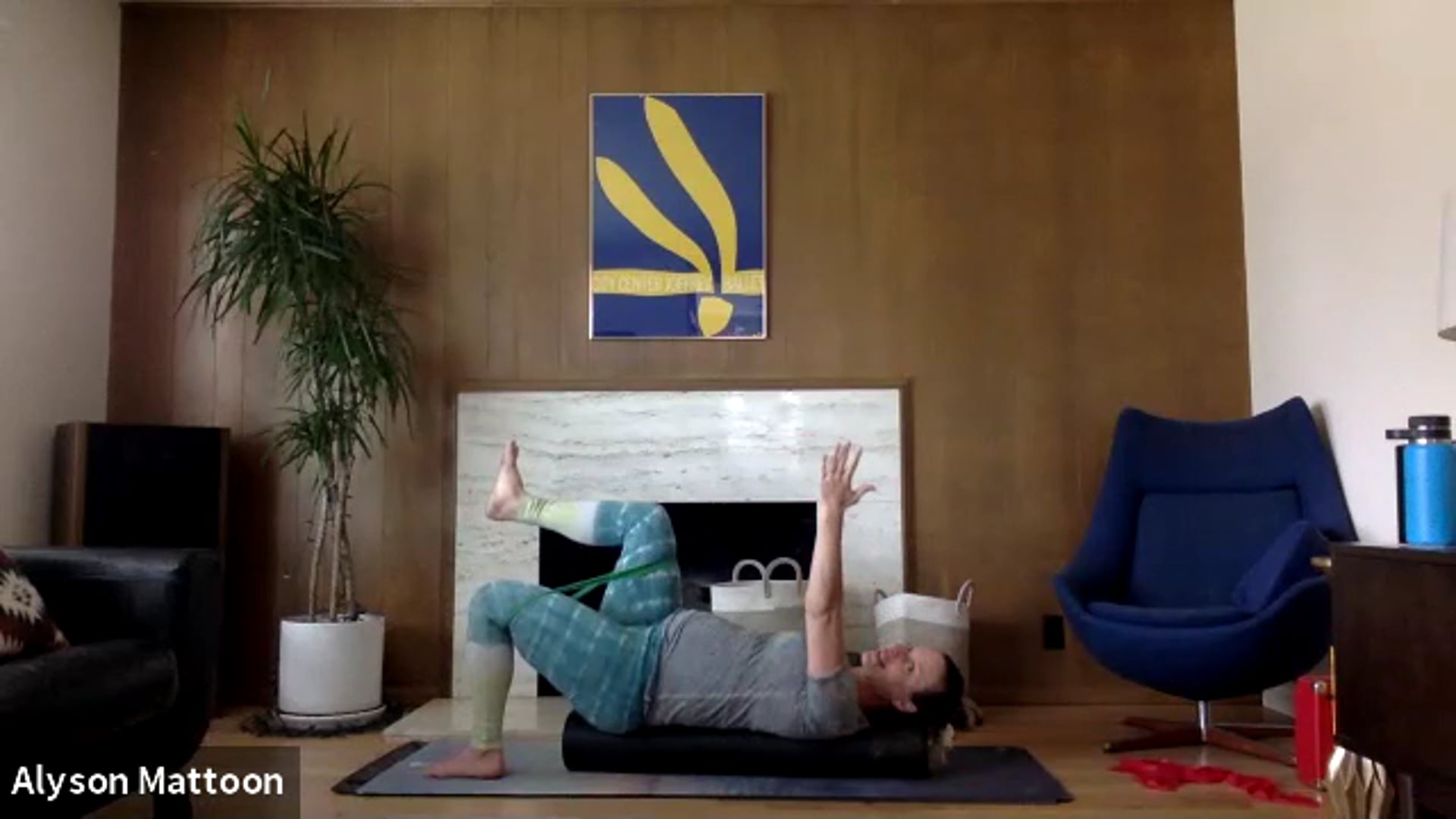 Live FIT Mobilize, Center and Balance 4/22. bands and roller.