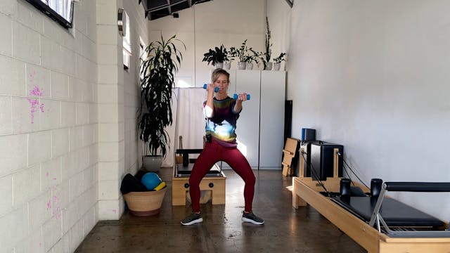 9 min Arm Boost.  weights.