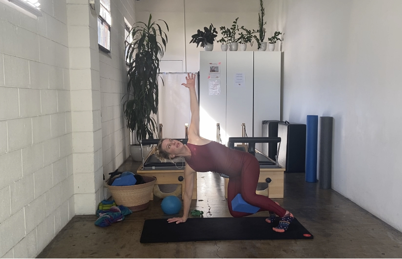 Full Body Well Rounded Mat. yoga block, mini band, ball. 30 min