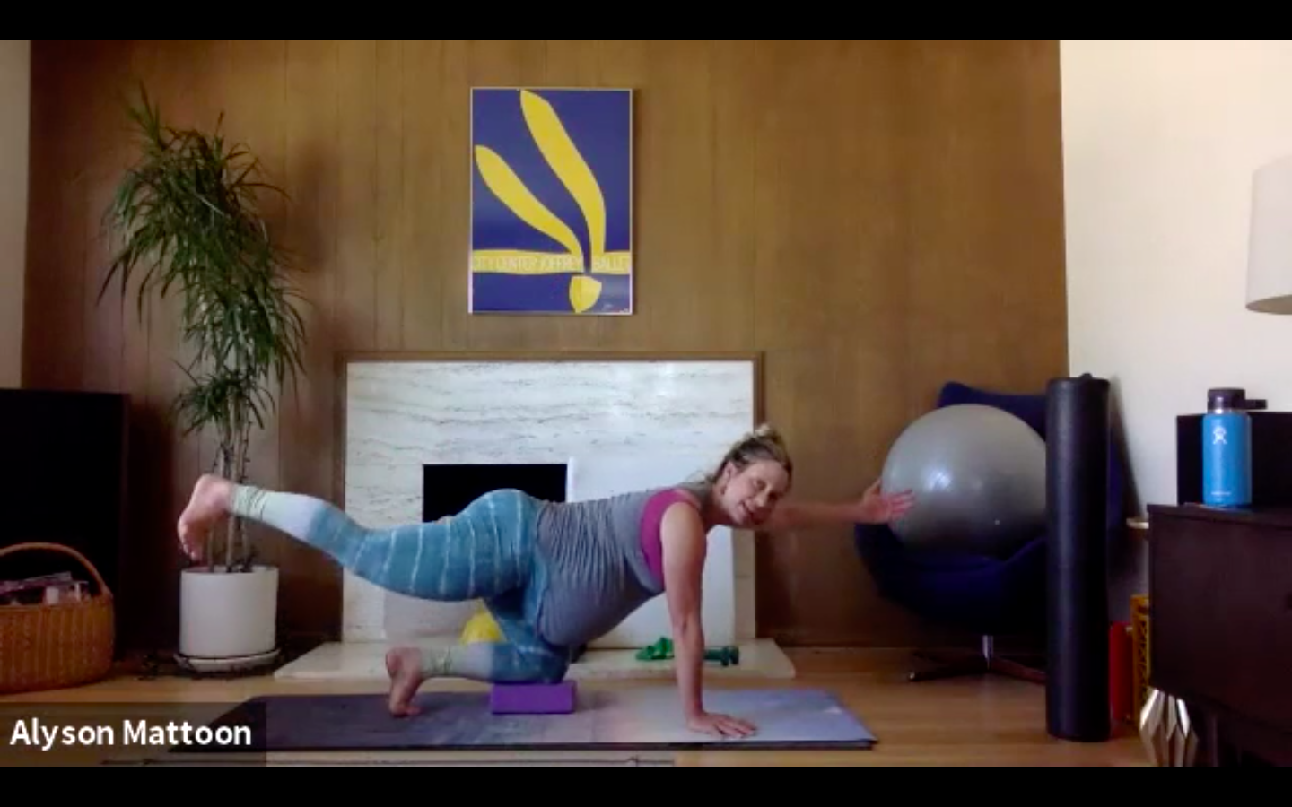 Live FIT Full Body focus. 7.19.21. ball.bands. yoga block. weights