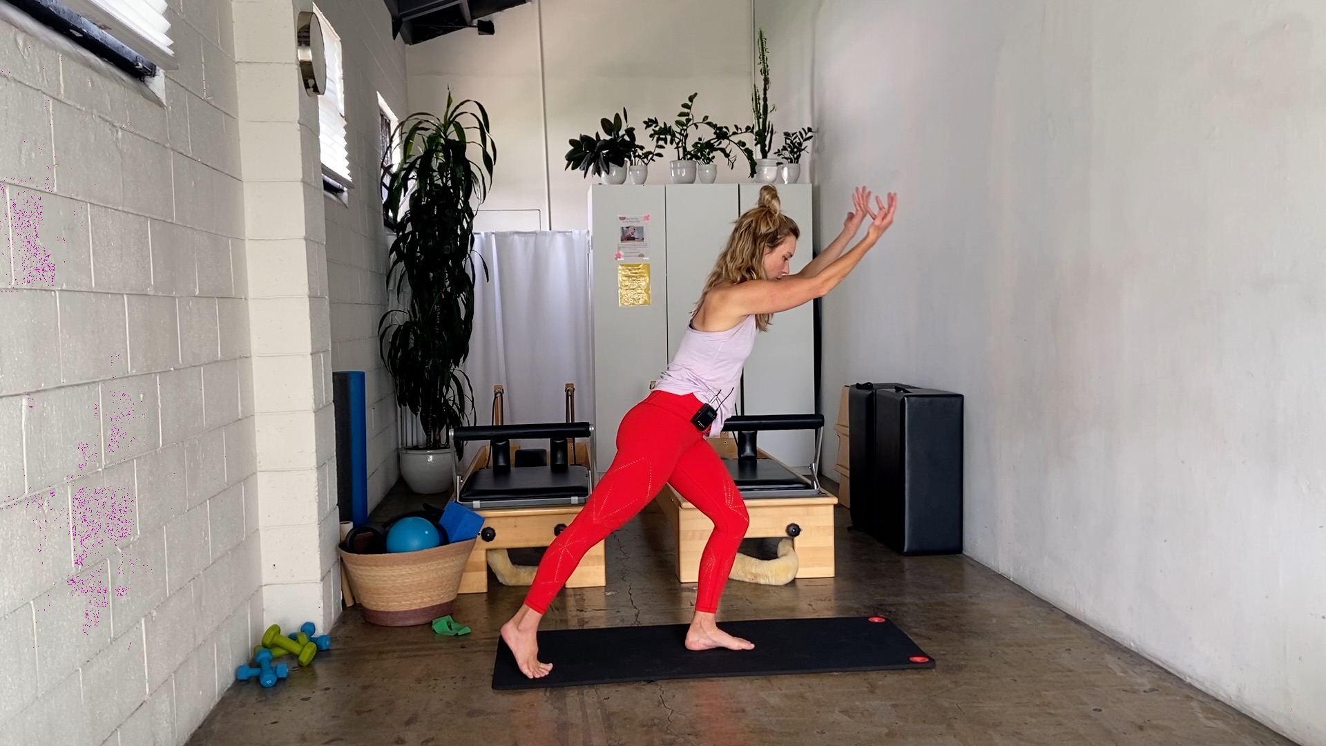 Full Body Circular Flow and Balance. mini band and weights. 30 min